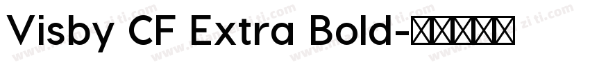 Visby CF Extra Bold字体转换